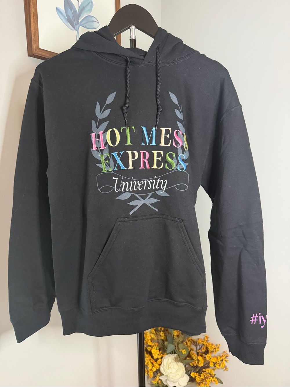 Hot Mess Express University Black Hoodie